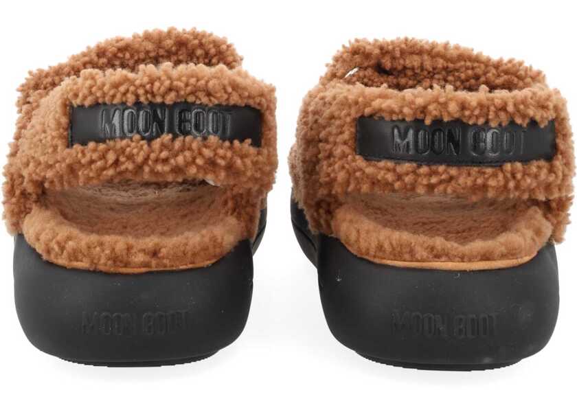 Espadrile Moon Boot Shearling Sandal BROWN Barbati (BM 19736336) 4