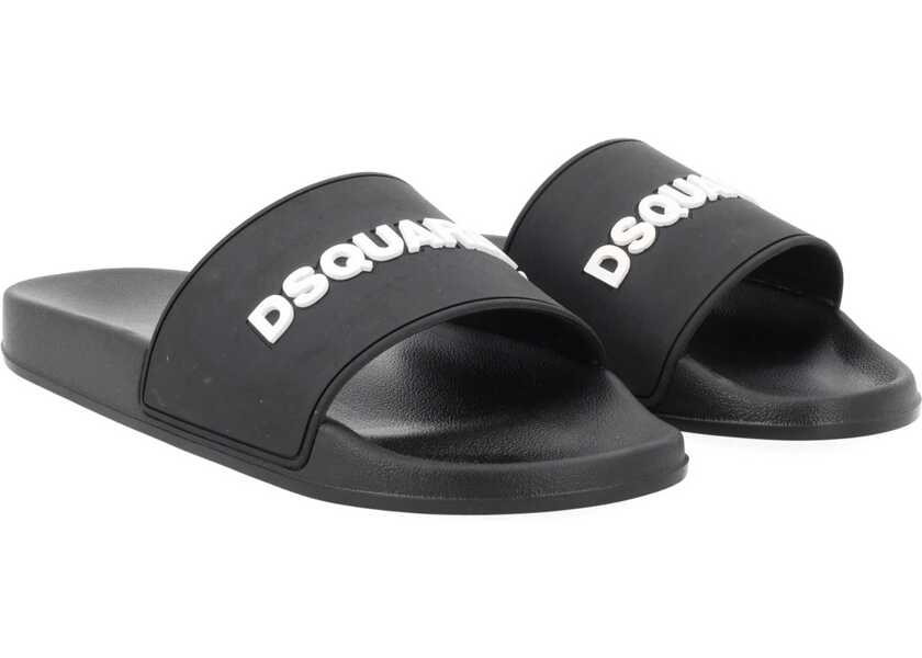 Sandale DSQUARED2 Sandal With Logo BLACK Barbati (BM 19736396) 2