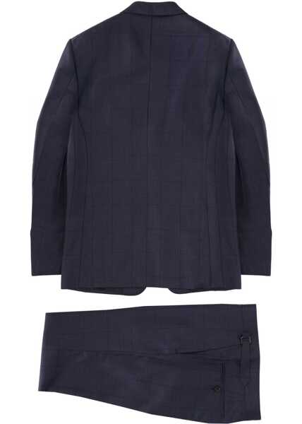 Costume Tom Ford Grand Overcheck Shelton Suit BLUE Barbati (BM 19736468) 2