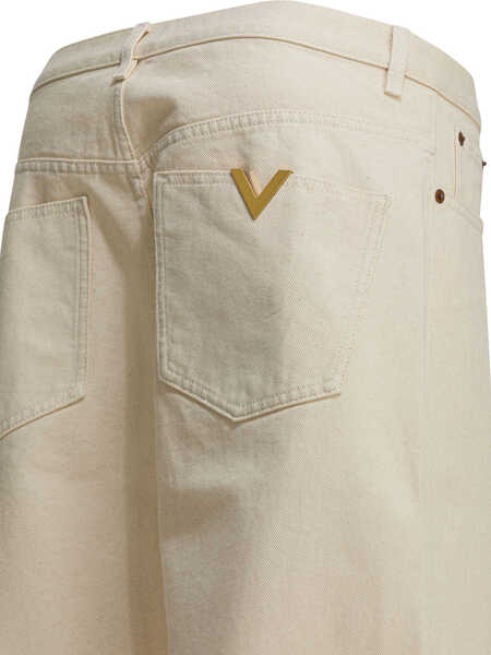 Blugi drepti Valentino Garavani Jeans White Barbati (BM 19736715) 4
