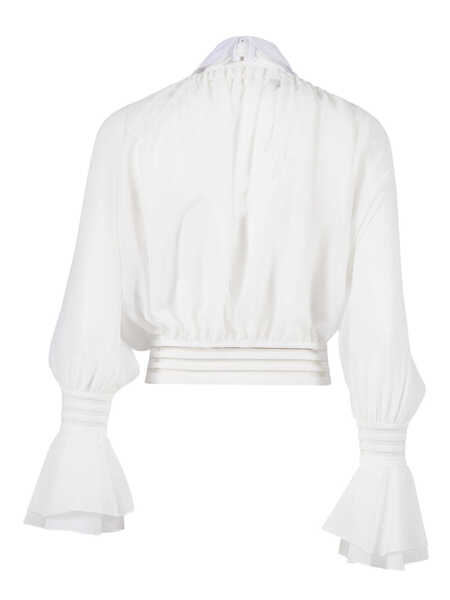 Camasi Elisabetta Franchi SHIRT White Femei (BM 19736853) 2