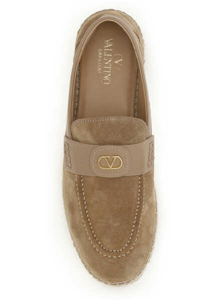 Espadrile Valentino Garavani Suede Espadrilles CAMMELLO Barbati (BM 19736969) 4