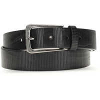 Curele Carved leather Belt with Shimmering Buckle Femei