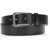 Brunello Cucinelli Carved leather Belt with Shimmering Buckle NERO