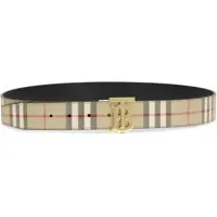 Curele pentru Barbati - Curele Burberry Reversible TB Check Belt ARCHIVE BEIGE/GOLD Barbati (BM 19736975) - B-mall.ro