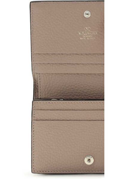 Portofele Valentino Garavani Rockstud leather Wallet POUDRE Femei (BM 19736996) 3