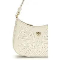 Genti de umar Dama - Genti de umar Pinko Half Moon Baby Shoulder Bag BIANCO SETA-ANTIQUE GOLD Femei (BM 19737023) - B-mall.ro