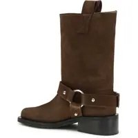 Bocanci Ganni Dama - Bocanci casual Ganni Suede biker Boots CHICORY COFFEE Femei (BM 19737035) - B-mall.ro