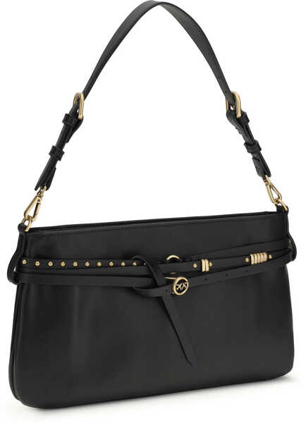 Genti de umar Pinko BELT BAG CLASSIC NERO-ANTIQUE GOLD Femei (BM 19737041) 2