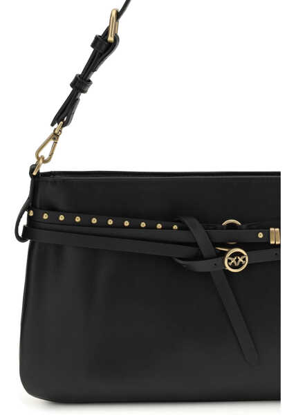 Genti de umar Pinko BELT BAG CLASSIC NERO-ANTIQUE GOLD Femei (BM 19737041) 4