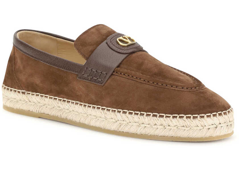 Espadrile Valentino Garavani Suede Espadrilles BARK BROWN Barbati (BM 19737056) 2