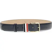 Curele pentru Barbati - Curele Thom Browne Hammered leather Belt NAVY Barbati (BM 19737074) - B-mall.ro