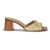 Valentino Garavani VLogo Signature raffia slide Sandals BEIGE/ROASTED PECAN