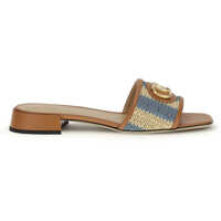 Sandale VLogo Signature raffia slide Sandals Femei