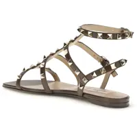Sandale Dama - Sandale Valentino Garavani Rockstud leather Sandals BARK BROWN Femei (BM 19737098) - B-mall.ro