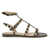 Valentino Garavani Rockstud leather Sandals BARK BROWN