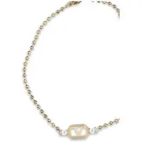 Accesorii Dama - Bratari Valentino Garavani Ovalette Bracelet ORO/CRYSTAL Femei (BM 19737104) - B-mall.ro