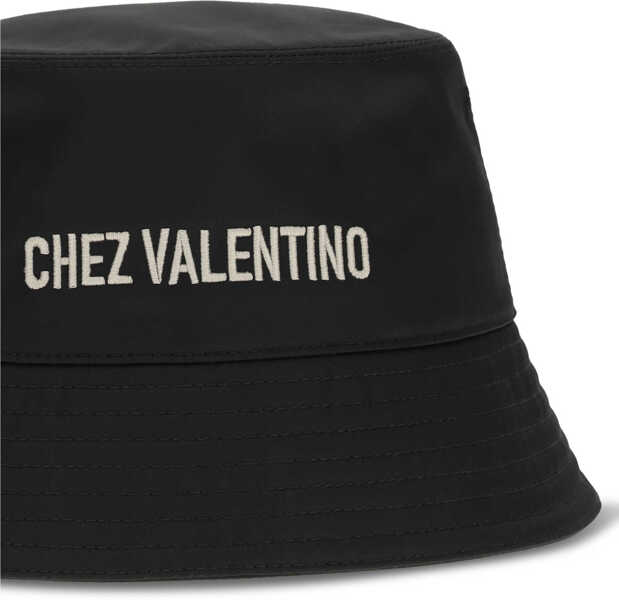Sepci Valentino Garavani Chez Valentino Bucket Hat NERO/BURRO Barbati (BM 19737113) 3
