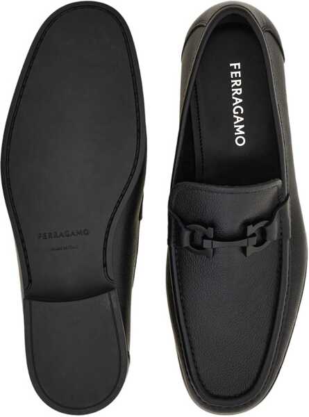Mocasini Ferragamo Gancini buckle Loafers NERO Barbati (BM 19737116) 3