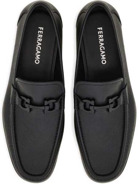 Mocasini Ferragamo Gancini buckle Loafers NERO Barbati (BM 19737116) 4