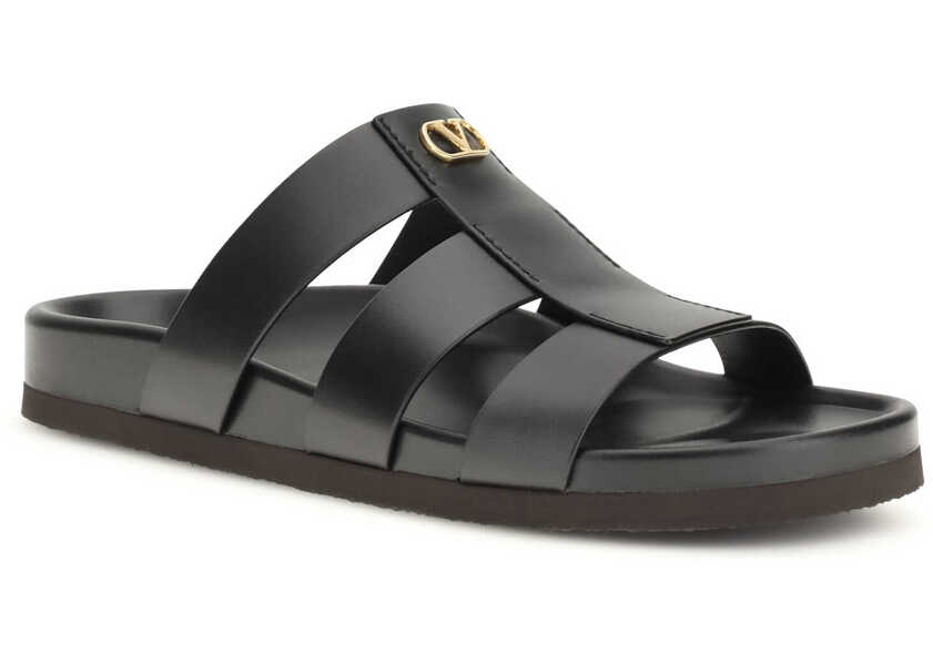 Sandale Valentino Garavani Studshield leather slide Sandals NERO Barbati (BM 19737125) 2