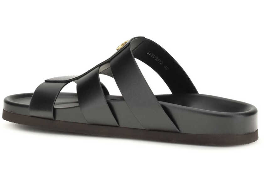 Sandale Valentino Garavani Studshield leather slide Sandals NERO Barbati (BM 19737125) 3