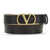 Valentino Garavani BELT H. 30 REVERSIBILE | VLOGO SIGNATURE NERO/ROSE SAND