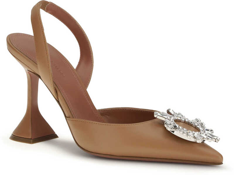 Sandale AMINA MUADDI Begum slingback Pumps LATTE Femei (BM 19737146) 2