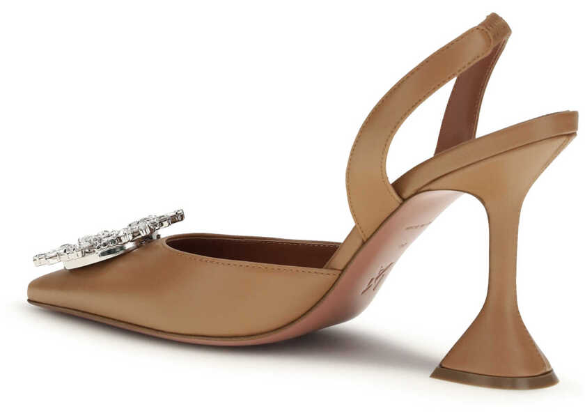Sandale AMINA MUADDI Begum slingback Pumps LATTE Femei (BM 19737146) 3