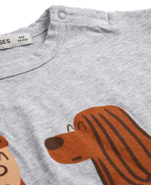 Tricouri Bobo Choses Friends In A Pickle T-Shirt GREY Baieti (BM 19737194) 2