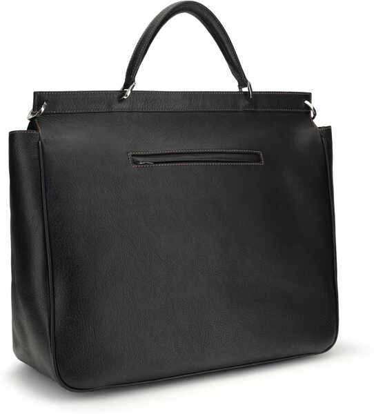 Genti de mana Brunello Cucinelli Leather Travel Bag NERO Barbati (BM 19737203) 3