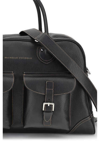 Genti de mana Brunello Cucinelli Weekender Travel Bag NERO Barbati (BM 19737206) 4