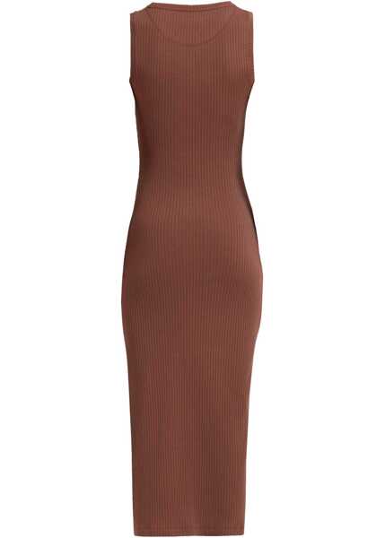 Rochii casual Marni Marni Frame Logo Midi Dress BROWN Femei (BM 19737281) 2