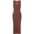 Marni "Marni Frame" Logo Midi Dress BROWN
