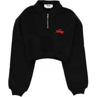 Bluze de trening MSGM "Follow The Rabbit" Collared Sweatshirt