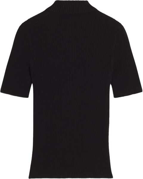 Tricouri Polo MAISON KITSUN Polo With Logo BLACK Femei (BM 19737293) 2