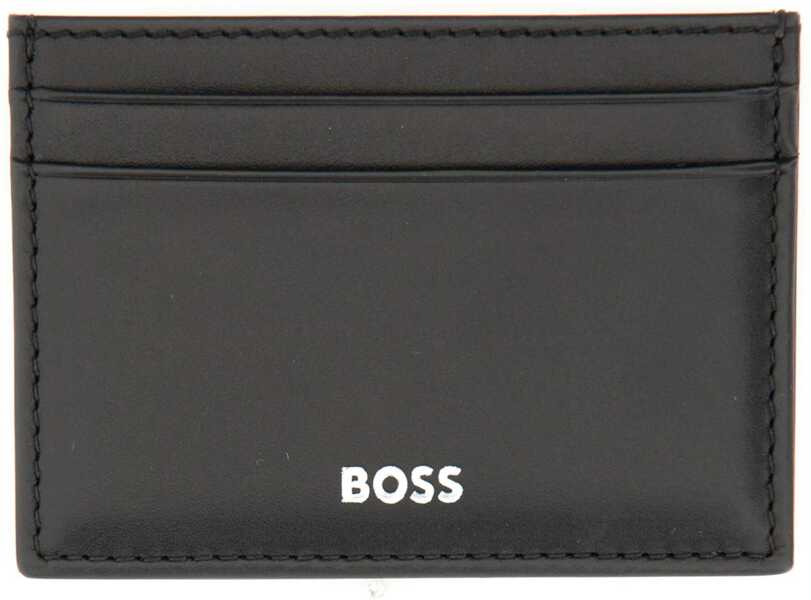 Portofele Hugo Boss Leather Card Holder BLACK Barbati (BM 19737302) 2