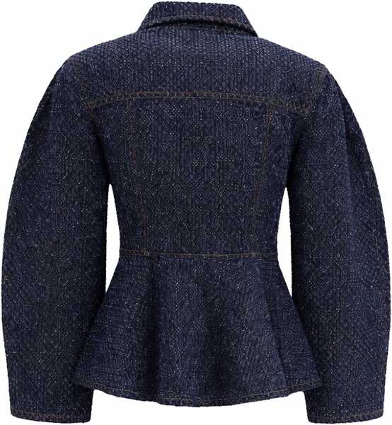 Jachete Ganni Peplum Jacket DENIM Femei (BM 19737323) 2