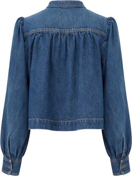 Jachete Chloe Denim High Neck Gathered Jacket DENIM Femei (BM 19737329) 3