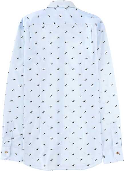 Camasi casual Paul Smith Printed Shirt BLUE Barbati (BM 19737374) 2