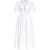 Ganni V-Neck Midi Dress WHITE