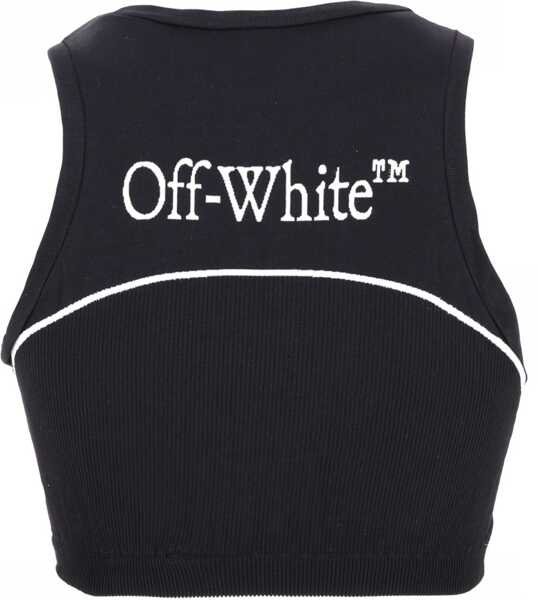 Bluze Off-White Sleeveless Top With Logo BLACK Femei (BM 19737524) 2