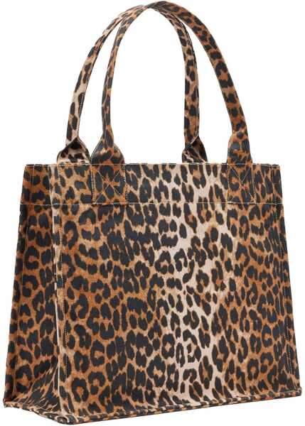 Genti de mana Ganni Large Tote Bag ANIMALIER Femei (BM 19737539) 2