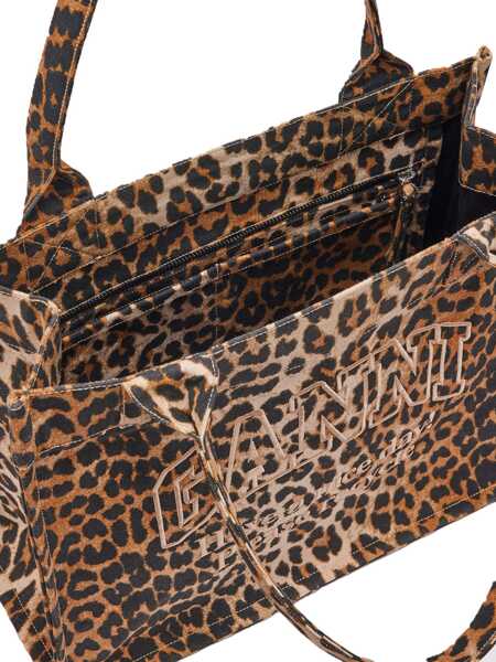 Genti de mana Ganni Large Tote Bag ANIMALIER Femei (BM 19737539) 3