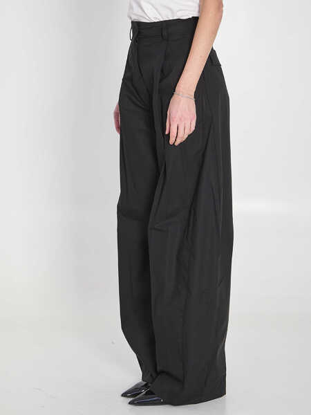 Pantaloni casual The Latest Billie Pants BLACK Femei (BM 19737629) 2