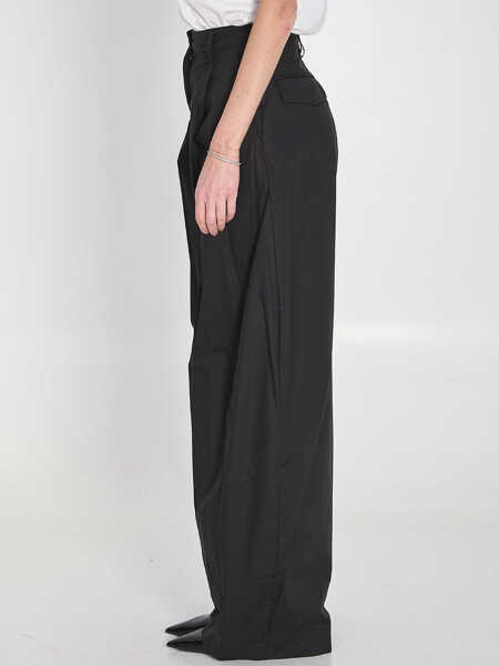 Pantaloni casual The Latest Billie Pants BLACK Femei (BM 19737629) 3