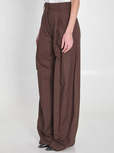Pantaloni casual The Latest Billie Pants BROWN Femei (BM 19737632) 2