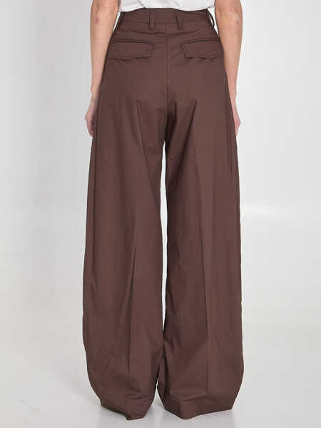 Pantaloni casual The Latest Billie Pants BROWN Femei (BM 19737632) 4