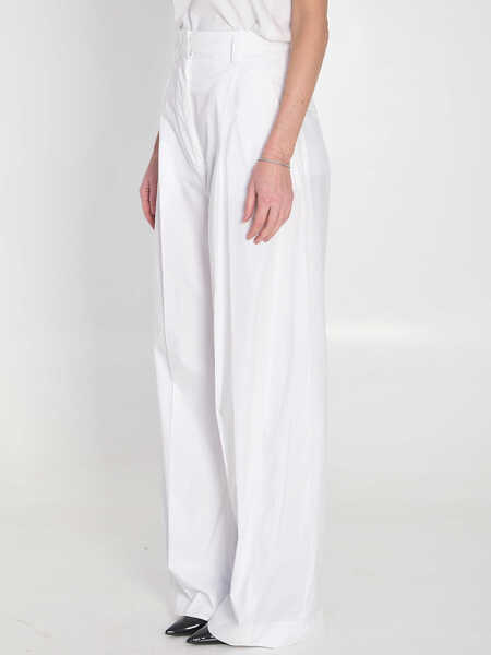 Pantaloni casual The Latest Billie Pants WHITE Femei (BM 19737635) 2