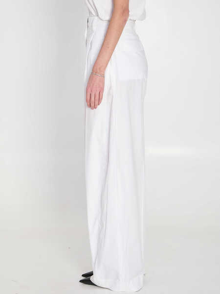 Pantaloni casual The Latest Billie Pants WHITE Femei (BM 19737635) 3